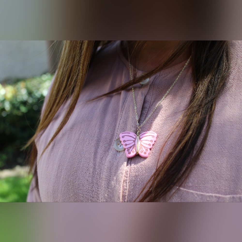 Monarch + Collections Butterfly Necklace